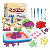 QUALITÀ SUPERIORE: Space Sand è lo specialista assoluto della sabbia impastata terapeutica per la costruzione di grandi castelli di sabbia e forme. La sabbia è morbidissima e si sente bene in mano. Non sono solo i ragazzi a cui piace impastare. La sabbia terapeutica è super piacevole da lavorare, si adatta bene alla mano, è liscia e morbida.