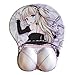 BETOT Boob Mouse Pad with Wrist Rest 3D Mousepad Anime Mouse Pads Gaming Mouse Mat Light Pink