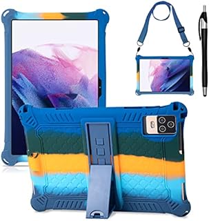 KATUMO Universal Silicone Case for 10.1 inch tablet, Case for Blackview Tab7 WIFI/ Tab8 WiFi/TECLAST Tab/OSCAL Tab/jumper 10.1"/ BENEVE 10"/HiGrace 10"/SGIN 10.1"/HotLight Tab with Pen Shoulder Strap