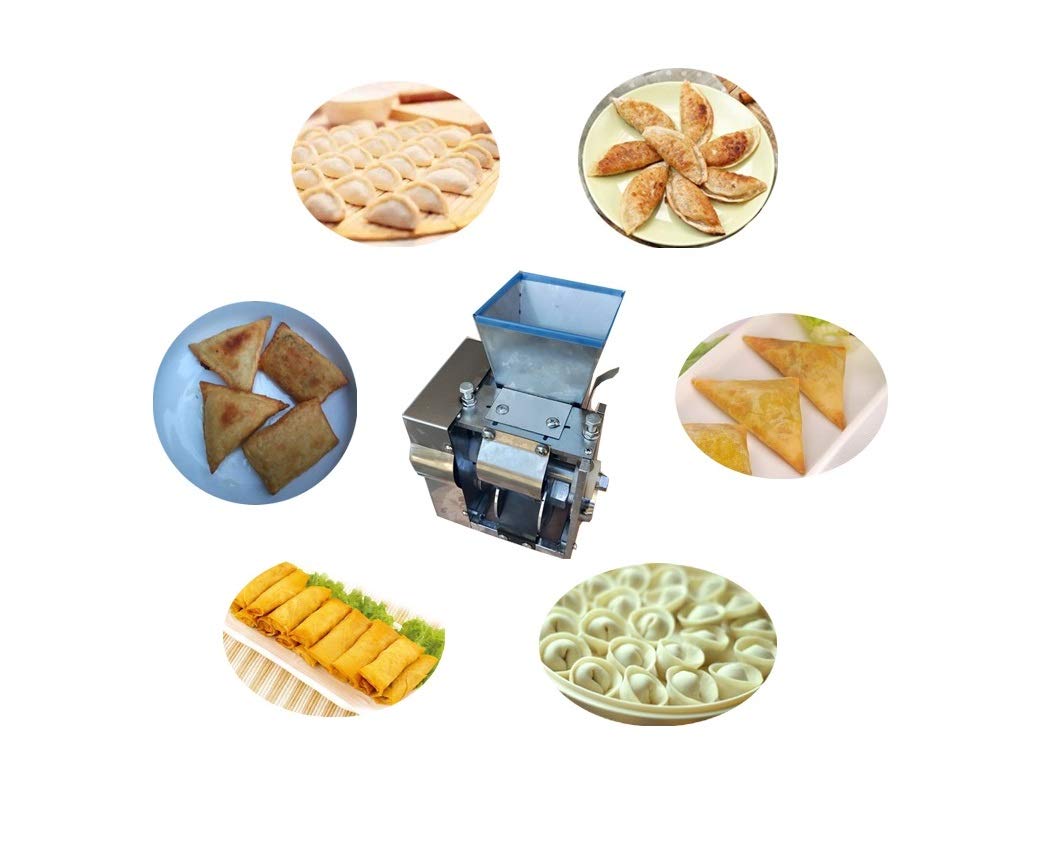 txmachine® Dumpling machine automatic samosa machine Commercial Spring roll machine 4800pcs/h Empanada Gyoza Potsticker Perogi Maker machine (220V/50HZ, dumpling mold)