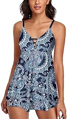 Navy & Paisley Printed