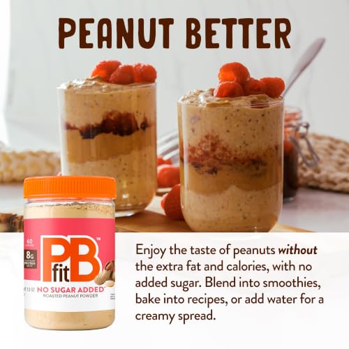 Image of PBfit No Sugar Added Peanut Butter Powder 13 Oz, 8g Protein