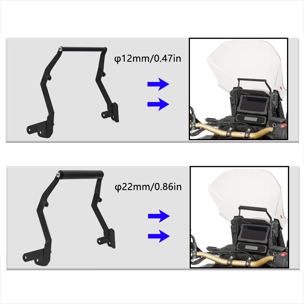 Baceyong Supporto per moto, staffa per piastra di navigazione GPS per telefono cellulare, per H*on/da CRF1100L AFRICA TWIN ADVENTURE SPORTS 2020