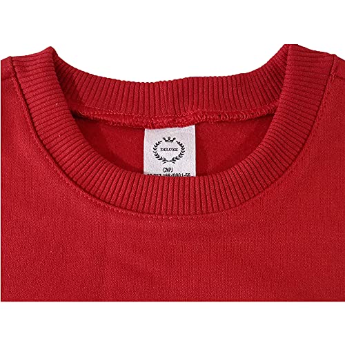 Blusa de Moletom Infantil, Baby Deluxe, Vermelho, 8 Anos