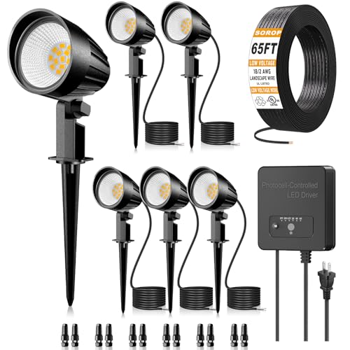 SOROP 12W Outdoor Landscape Lighting Kit (4 Pack)