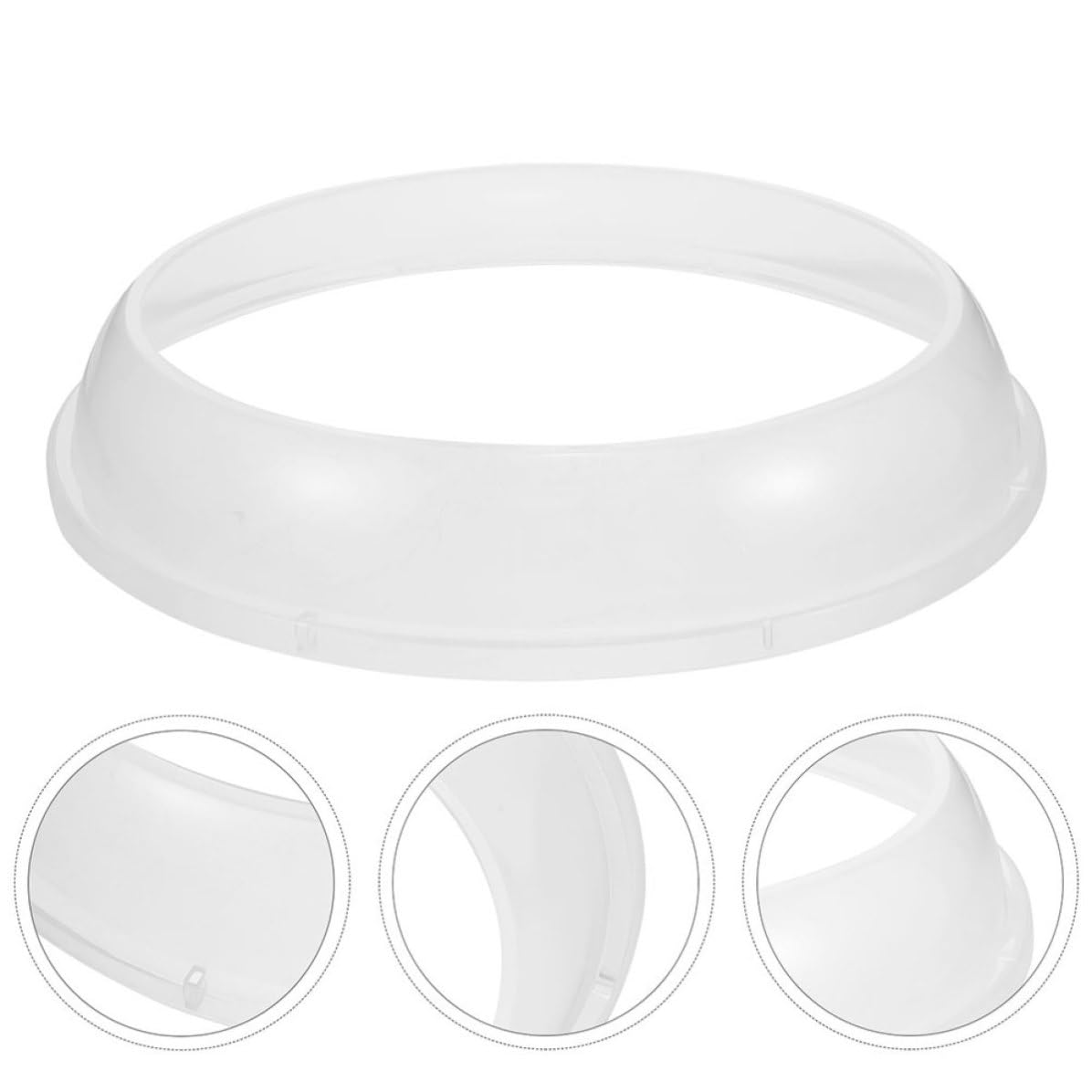 4pcs Cotton Candy Maker Plastic Cover for Indoor Sugar Floss Machine, Easy to Clean and Maintain, Sturdy White Plastic Guard Cover for Candy Machine Accessories