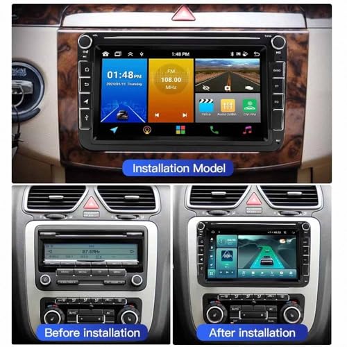 Radio de coche con cámara trasera para VW Caddy y Leon con Mirror Link 2