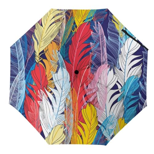 Parapluie compact automatique avec toile résistante et mât renforcé