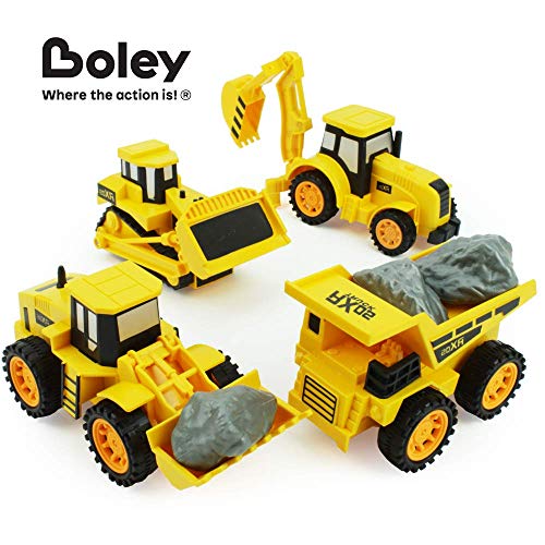 image for Boley Builders Play Set - 24 Piece Kids Construction Toys with Bulldoz