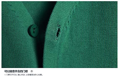 HaoMay Mens Slim Lightweight Cashmere V Neck Button Down Knit Cardigans Sweater2