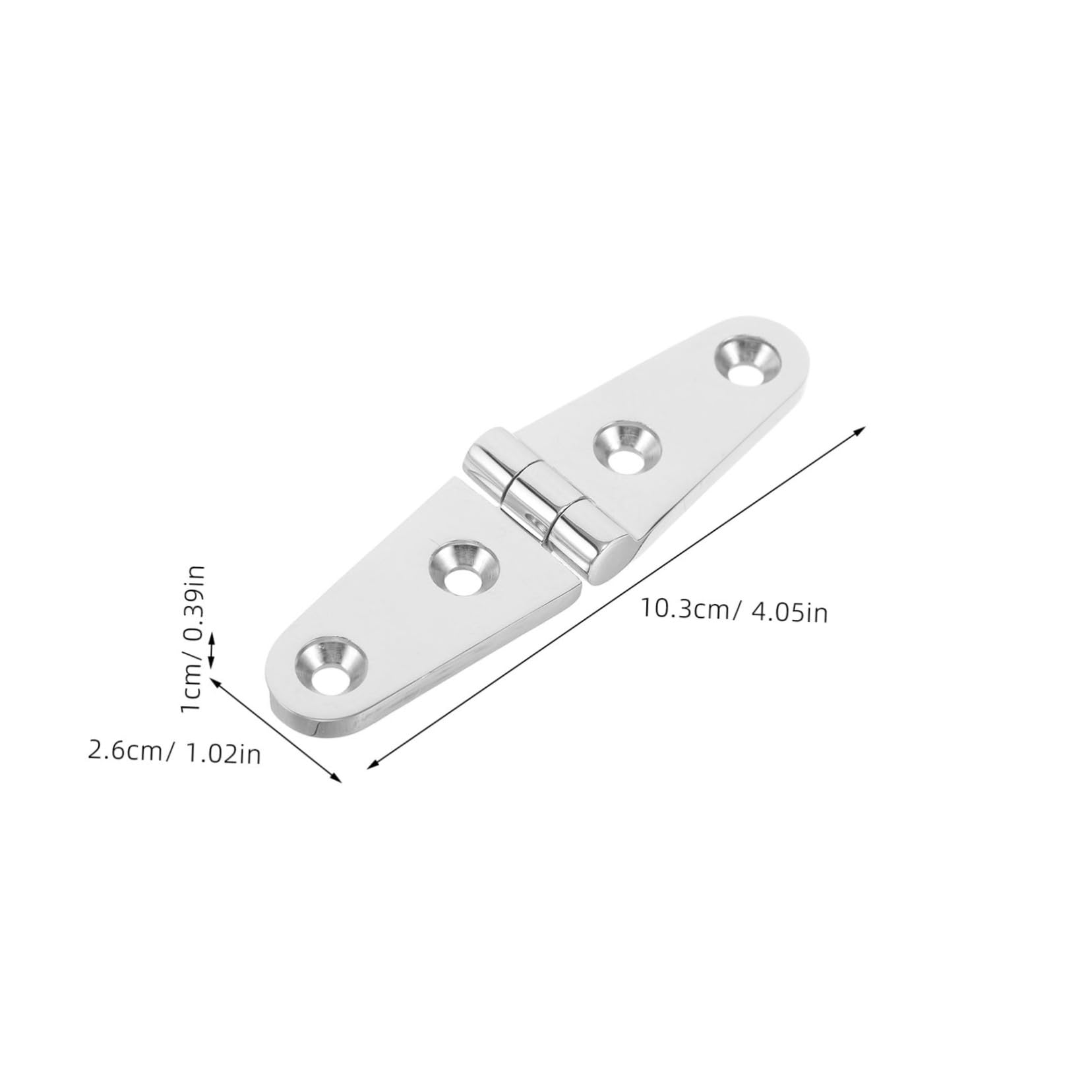 ARTIBETTER Stainless Steel Marine Hinges 20pcs Heavy Duty Strap Hinges for Boat Yacht Hardware