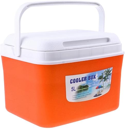 Tachiuwa 5L 13L al aire libre que acampa la caja del pecho del hielo del refrigerador con la manija 3 colores, 5L