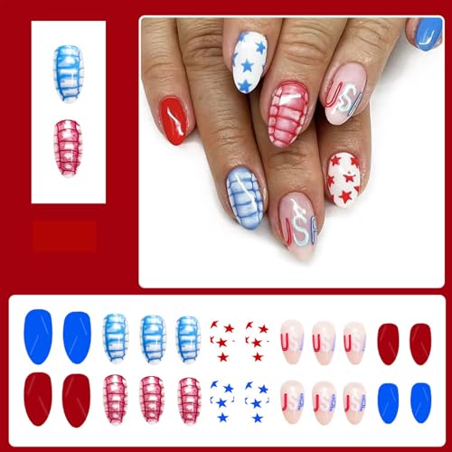 Independence Day Press on Nails - 4th of July Design