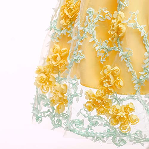 Zanjkr Vestido de festa para meninas e meninas, roupas de casamento para meninas, vestido casual sem