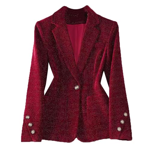 Veste de bureau quotidienne d'automne et blazer décontracté pour femme stretch