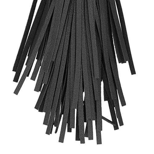 Zunate Llavero con Borla, Llavero con Estilo Creativo, Adornos artesanales, para Colgantes de Coche, Adornos para Bolsos(Black) Cover