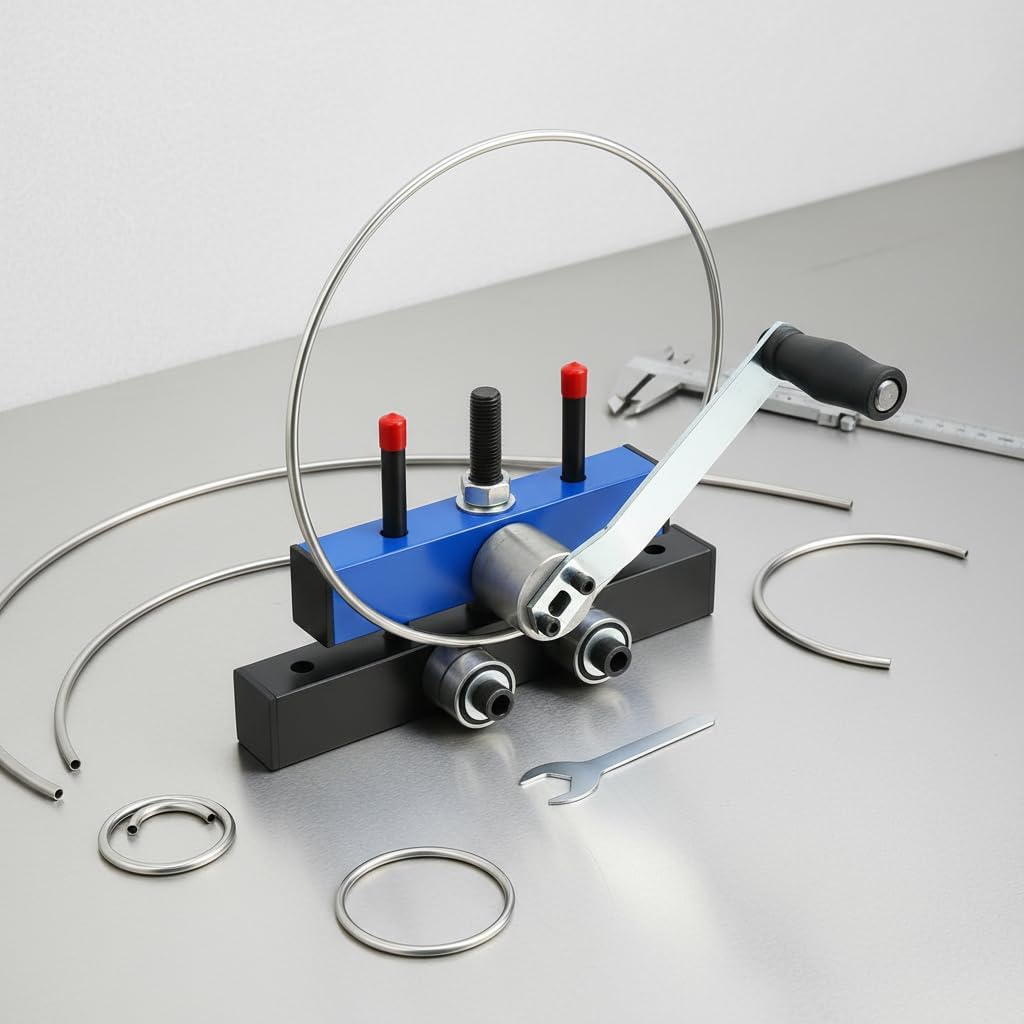 Manual Roller Bender For Steel Plate and Sheet Metal - Tube Bender, Rebar Bender, Fender Roller Tool, Screen Roller Tool, Rolling Machine - Ideal for Industrial, DIY, and Home Decoration Projects