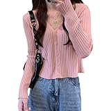 最安！[by Unbranded] シャツレディース Vネック パフスリーブ 長袖 おしゃれ 着痩せ 体型カバー ゆったり トップス カジュアル 普段着 通勤 春夏秋冬 ホワイト ブラック