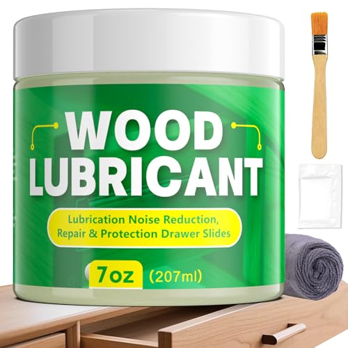 HONKID Wood Lubricant, 7OZ Drawer Wax Wood Lubricant Multi-Purpose Wax