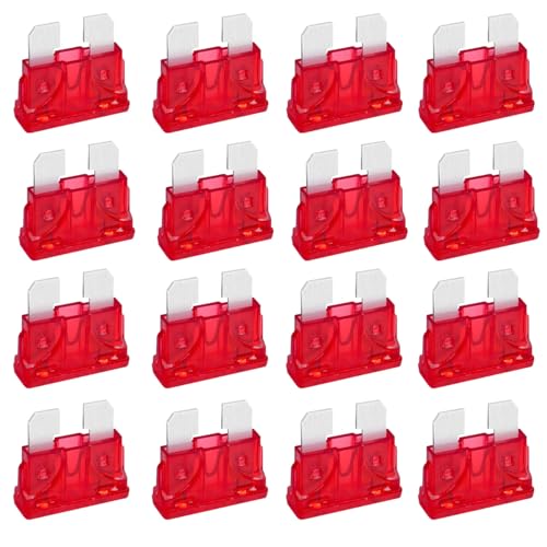 (40Pcs) 10 Amp Standard Automotive Fuse, 10A 12V 24V 32V Car Blade Fuses ATO APR ATS for Car/RV/Truck/SUV/Motorcycle/Boat