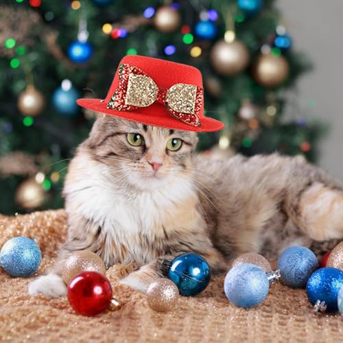 Chapéus de Natal para animais de estimação,Chapéus vermelhos para animais de estimação para o Natal