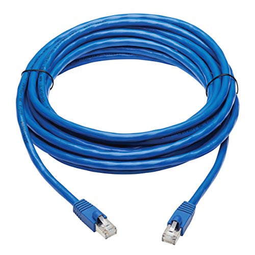 Cable Ethernet Cat6a 10G 20 ft RJ45 Tripp Lite Azul
