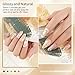 EODCI Fall Dip Powder Color Dried Flower, Orange White Glitter Dipping Powder - Nail Art Starter Manicure DIY No Needed Nail Lamp Curing Nail Color for Professionals & At-Home DIY - 1 oz