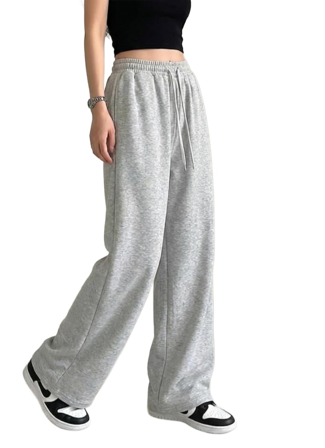 dockstreet Track Pant for Women || Baggy Fit || Track Pants || Full Elastic Jogger Track Pant ||-picture-40