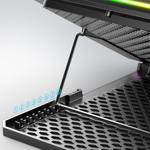 Base enfriadora para laptop con 13 ventiladores y 8 alturas ajustables miniatura 4