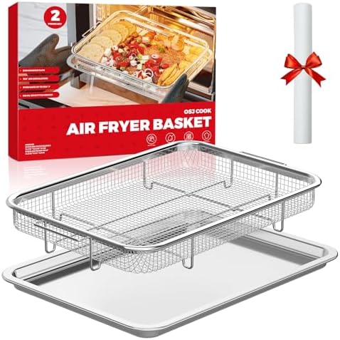 Air Fryer Basket for Oven, Air Fryer Basket and Stainless Steel B...
