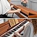 UISCOM 88 Key Weighted Digital Piano - Wooden Desk Electric Piano Transforms Between Desk and Vanity - Progressive Hammer-Action Keyboard, Perfect for Beginners with MIDI Functionality