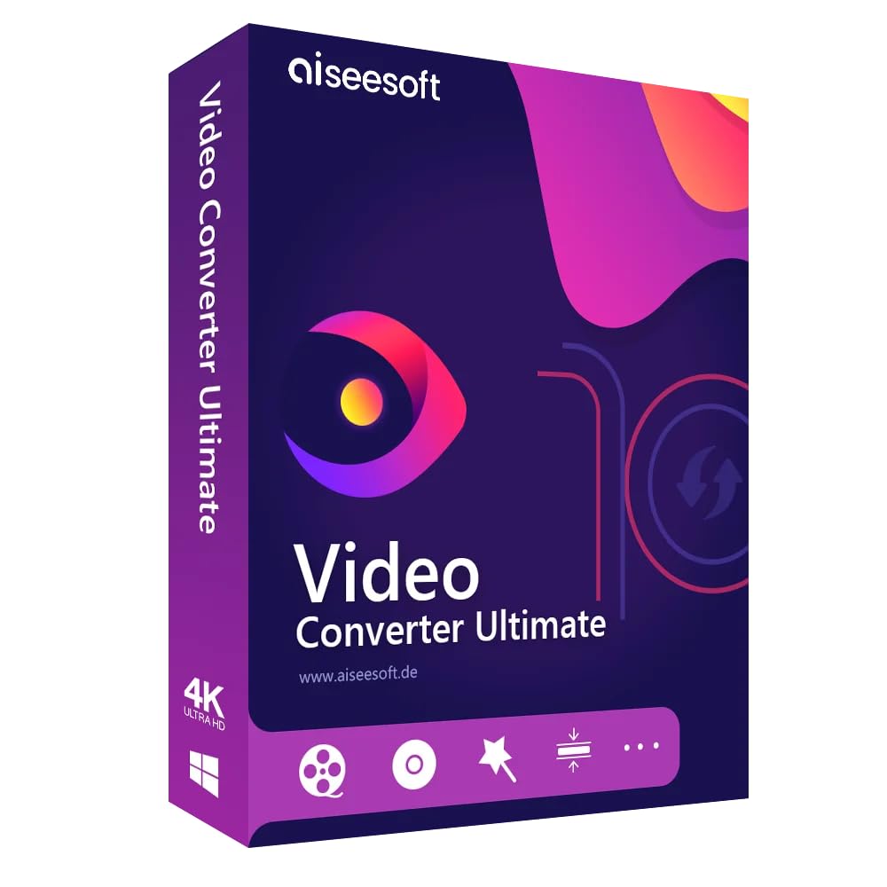 Aiseesoft Video Converter Ultimate | Kompatibel mit Windows | 1 Gerät | Lifetime | Video und Audio umwandeln und bearbeiten | Aktivierungscode per E-Mail