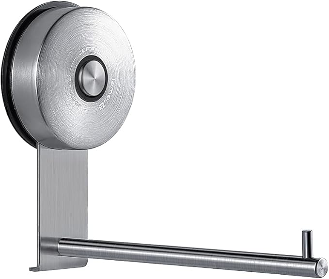 JOMOLA Vacuum Toilet Paper Holder Suction Cup Removable