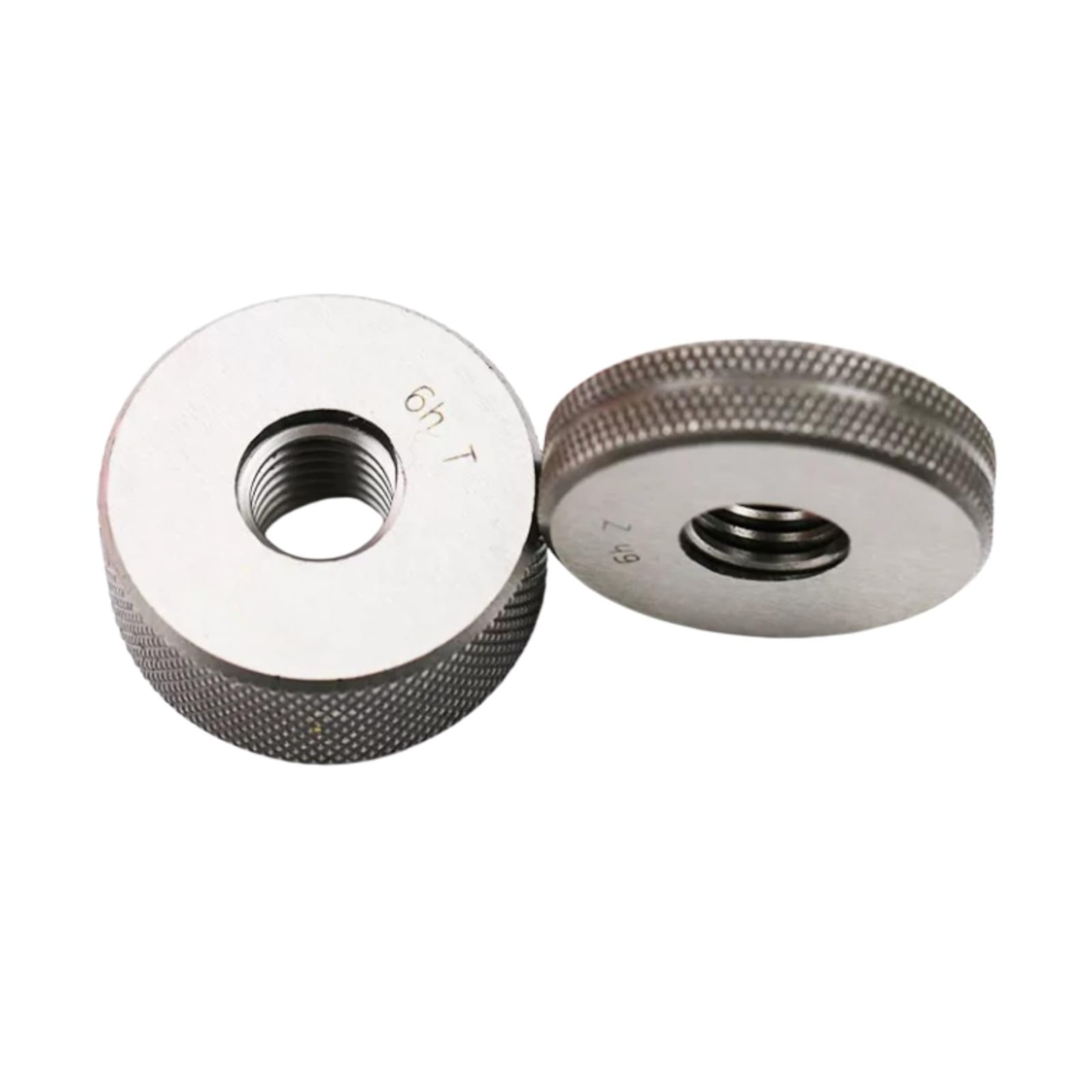 HKEJSJWA 2pcs/set 6h Metric Thread Ring Gauge, M6X0.75 6h, M7X0.75 6h, M8X0.75 6h, M9X0.75 6h Measure Tool(M7*0.75 6h)
