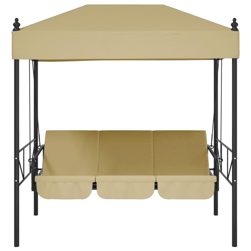 Banco Columpio de jardín con toldo Acero Arena, Columpio Jardin Exterior, Balancin Jardin Exterior, Muebles Jardin Exterior, Balancin Balcon - 4008899