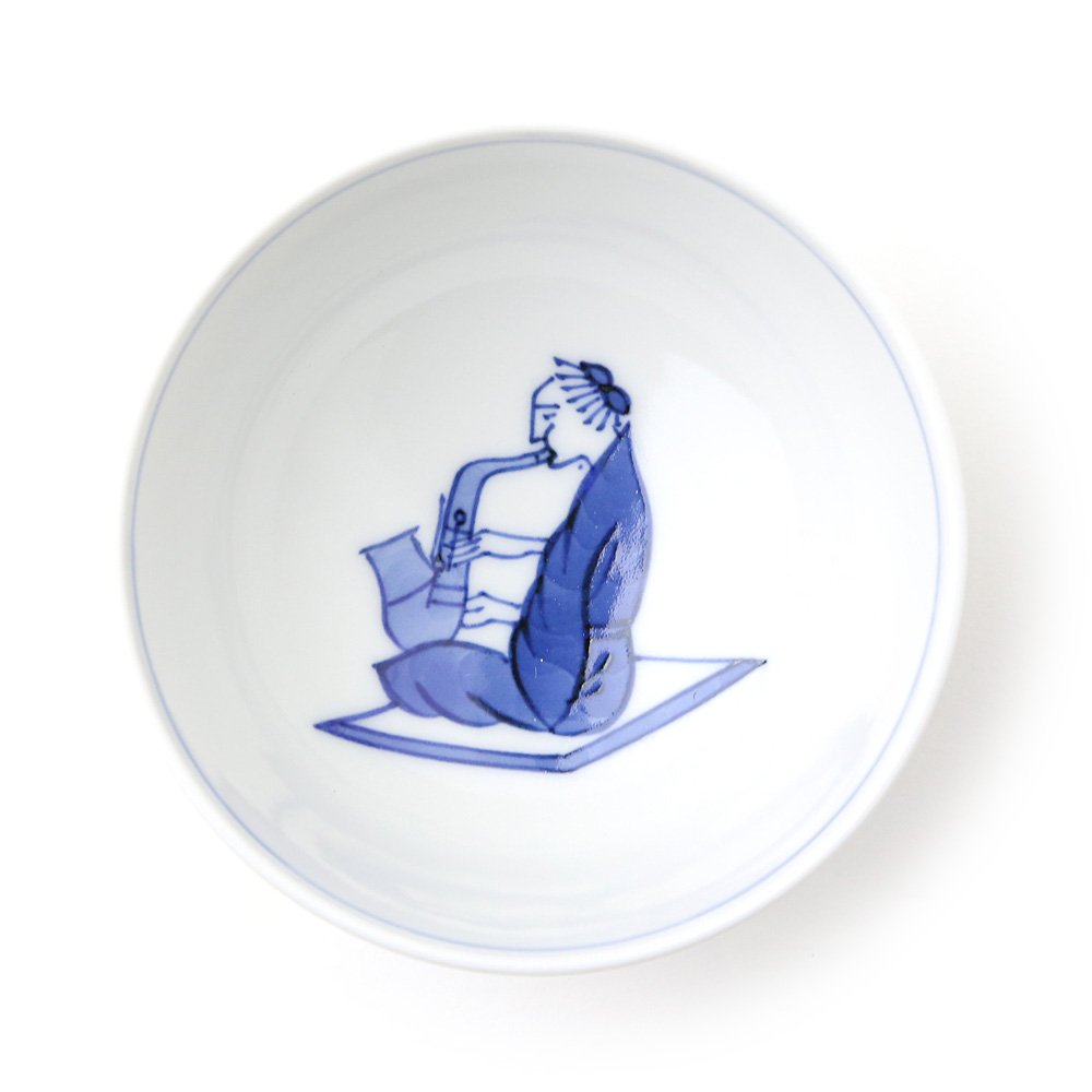 Amazon | 上出長右衛門窯 九谷焼 汲出椀 笛吹（サックス） | 上出長右