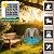 Solar Bird Bath Hanging with Fountain for Outdoors, Solar Powered Hanging Outdoor Water Fountain, Bird Bath with Solar Fountain for Garden, Patio, Yard, Deck