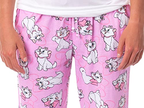 Disney Adult Aristocats Marie Expressions and Bows Pajama Sleep Lounge Pants For Men and Women4