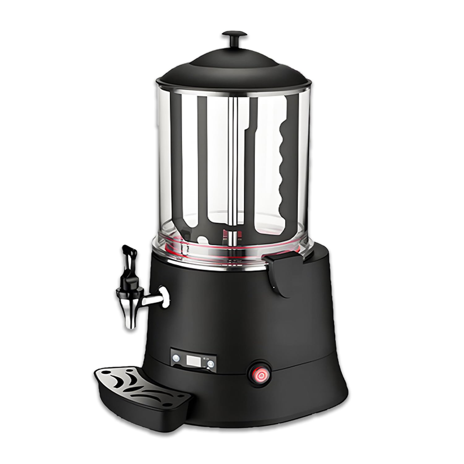 Macchina professionale per sciogliere il cioccolato, per preparare bevande calde, con controllo della temperatura da 30 a 90 °C, resistente e antiruggine, ideale per bar e ristoranti. Black-HT-10L