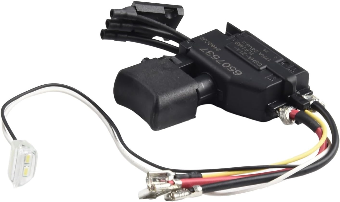 Minhe Trigger Switch for Cordless Screwdriver DHP482 DDF482 Compatible Replacement Part Number 6507545 650754 Easy to Install Spare Switch for Power Tool Repair