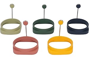 5 PCS Round Egg Cooker Rings: Your Culinary Companions for Breakfast Perfection
