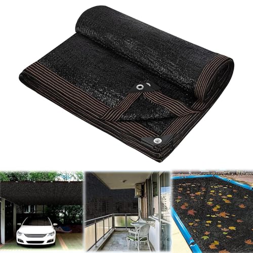 Rechteckige Laubnetz-Poolabdeckungen für oberirdische Pools, Netz-Poolabdeckungen, um Blätter fernzuhalten, Netzplane mit verstärktem Kantenseil, widerstandsfähiges Garten-Sonnenschutznetz, 4 x 8 m