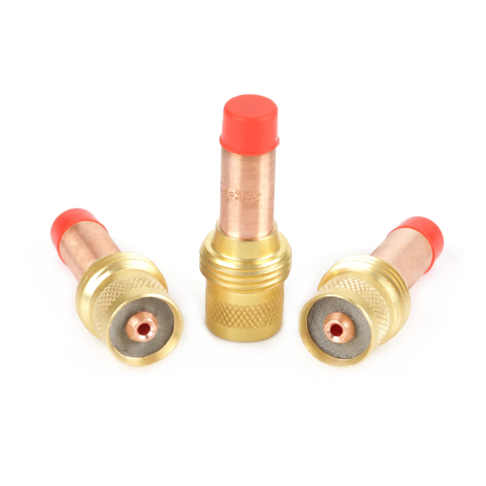 3pcs 45V26 Collet lente de gas del cuerpo para la antorcha de soldadura Tig WP-17 WP-18 WP-26 2.4mm