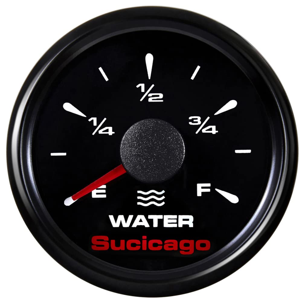 Sucicago 52mm Water Tank Level Gauge RV Water Level
