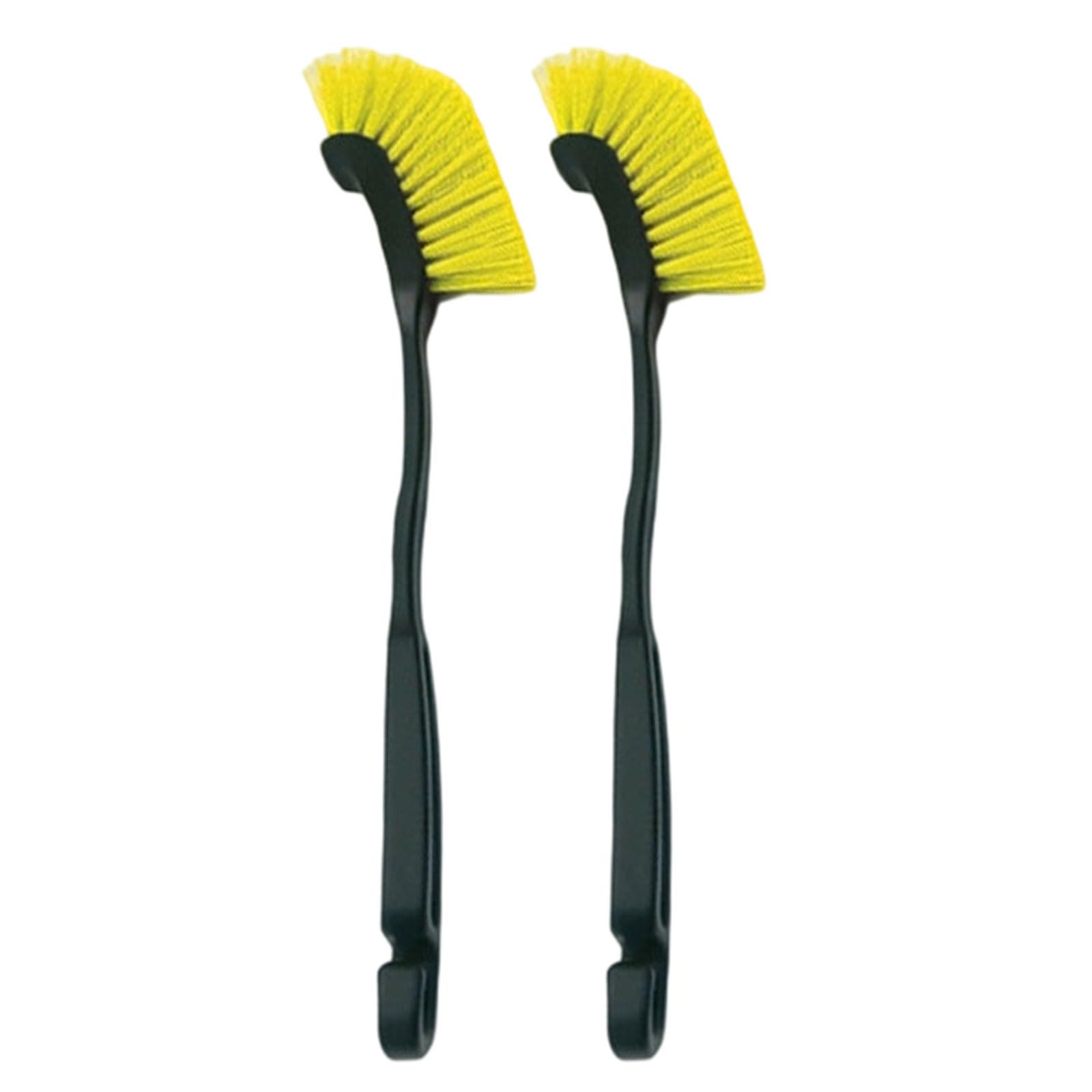 2Pcs Wheel Tire Detailing Brush Truck Wheel Wash Cleaning Detail Brushes with Handle Auto Washing Cleaner Tire Brush