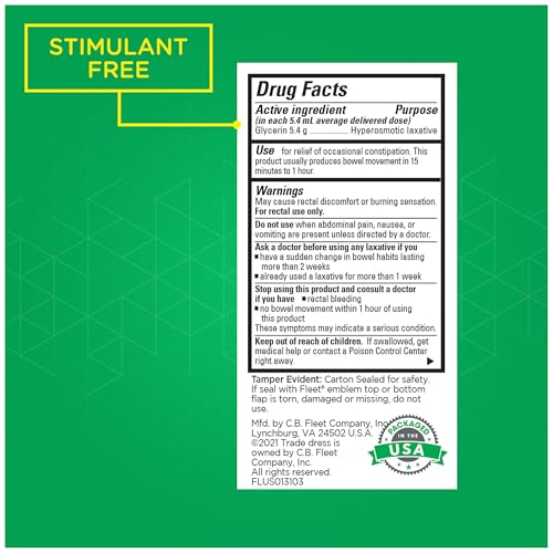 Fleet 185B Laxatives, Liquid Glycerin Suppositories thumb #6