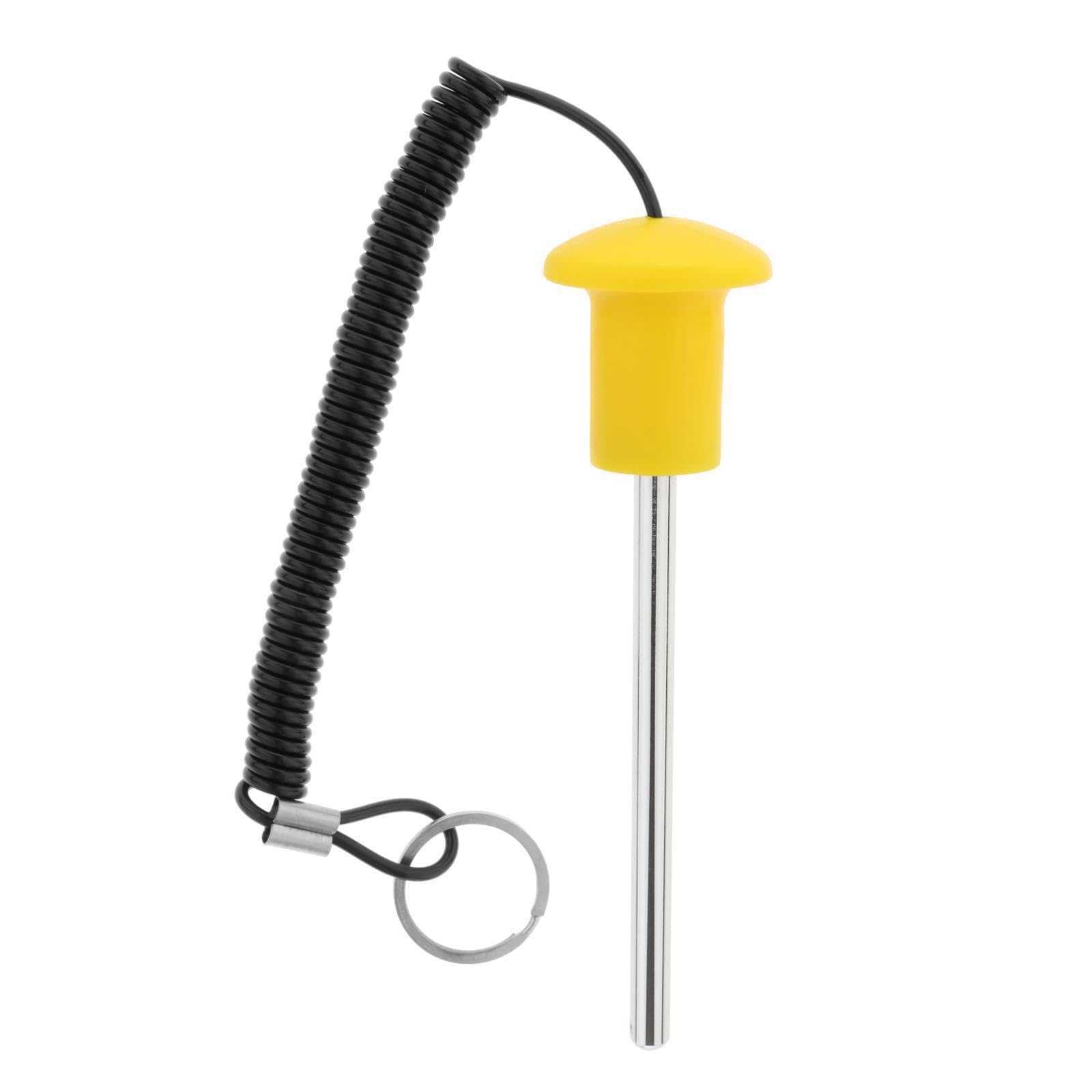 KIXZSAZ Magnetic Weight Stack Pin Key Versatile Exercise Parts Accessories Equipment Strength, Yellow, 8x125mm