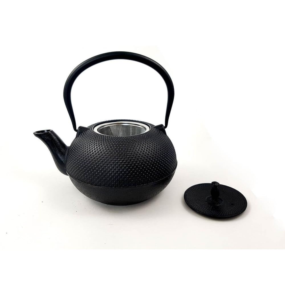 Kuro - Tetera de hierro fundido (1 L), color verde