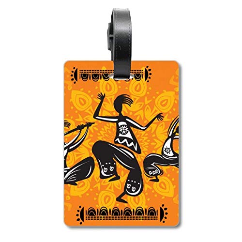 Étiquette pour valise Danse People anti-perte aux motifs de totems