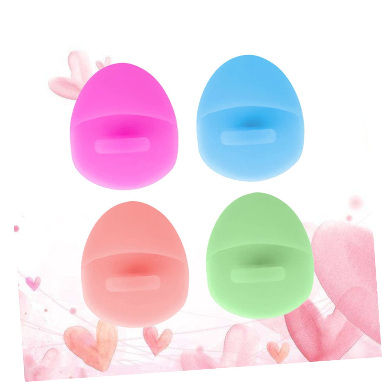 SAFIGLE Facial Cleansing Brush Set 2pcs Silicone Face Brush for Gentle Exfoliation Deep Cleansing